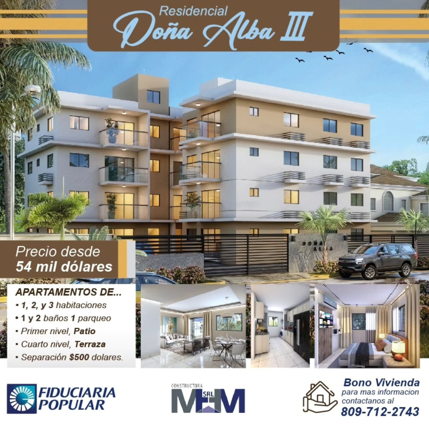 Proyecto Residencial Dona Alba III de Constructora MHM SRL